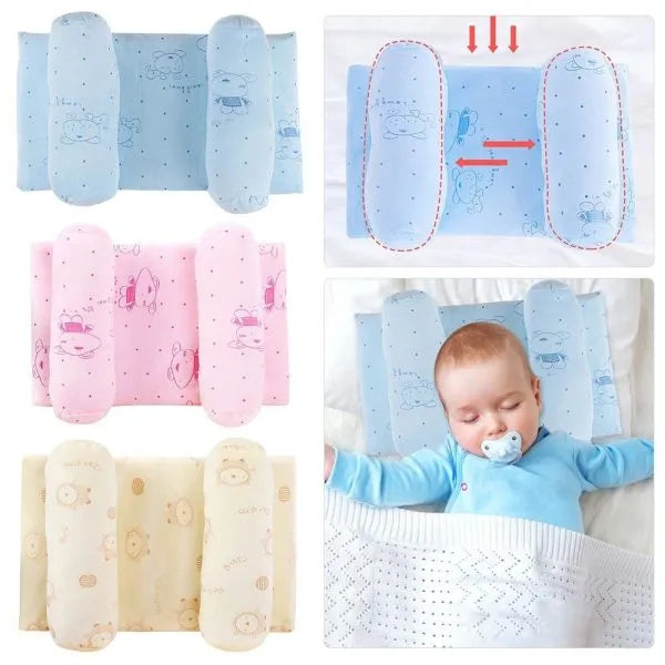 Adjustable Baby Pillow – Soft Cotton Infant Head Shaping Pillow