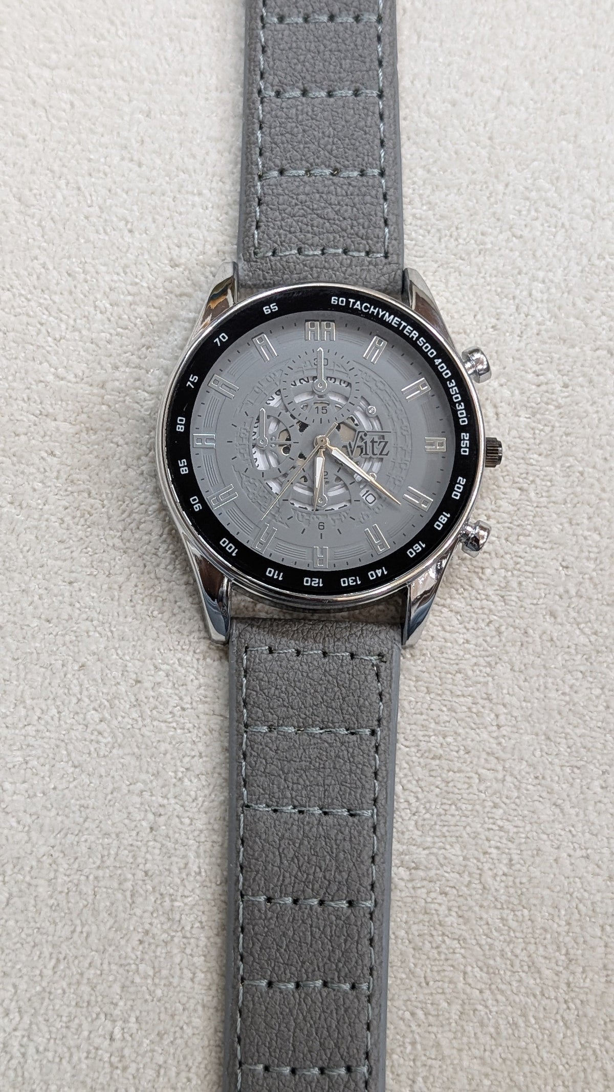 Vitz Vogue Gray Men Watch