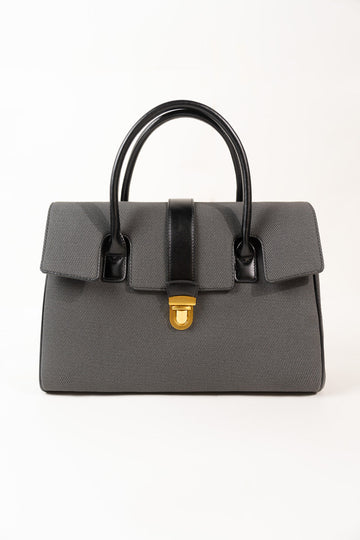 STRUCTURED FLAP SATCHEL