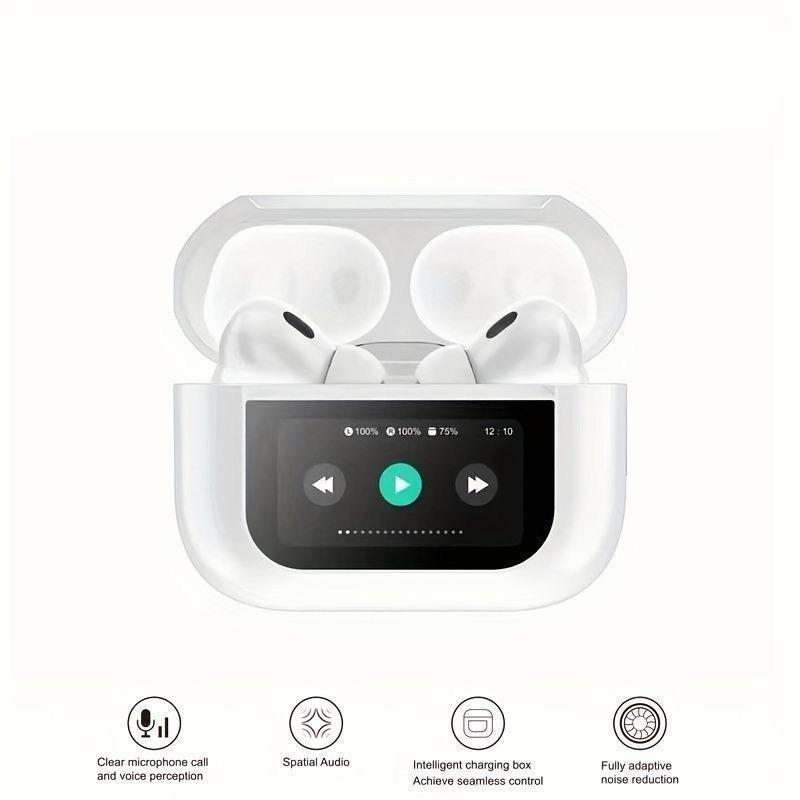 White Bluetooth Earphones for Men Women with Long Battery