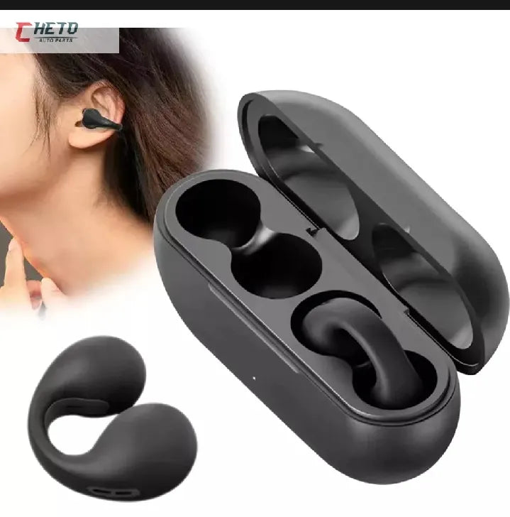 Black Silicone Earbuds with Charging Case